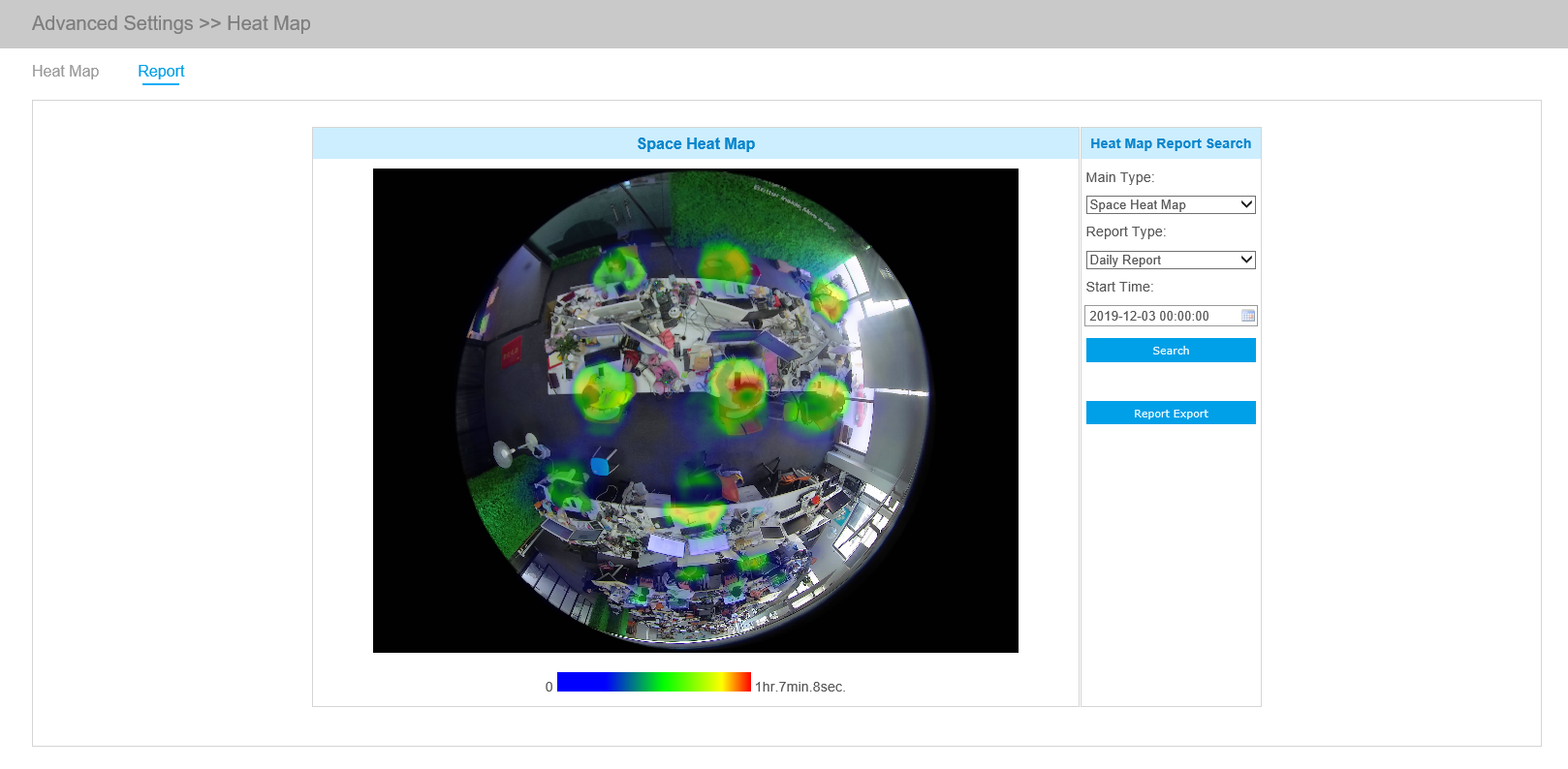 space heat map report